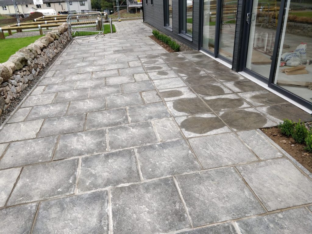 stone paving slab patio inverness